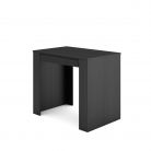 Mesa Consola extensible, 160, Negro