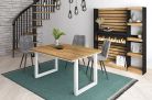 Mesa de Comedor 140x90x75cm Roble Estilo Industrial