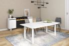 Mesa de Comedor | 200 | Blanco | Estilo Industrial