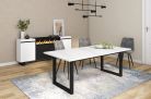 Mesa de Comedor | 200 | Blanco | Estilo Industrial