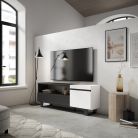 Mueble TV  Televisión, Blanco y negro , Diseño industrial
