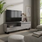 Mueble TV, 200x35x57, Cemento, Diseño industrial