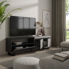 Mueble TV, 200x35x57, Cemento, Diseño industrial