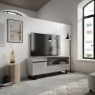 Mueble TV, 150x35x57, Cemento, Diseño industrial