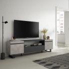 Mueble TV | Televisión, 200x57x35cm Cemento, Tall, Industrial