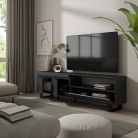 Mueble TV  Televisión, Negro, Diseño industrial