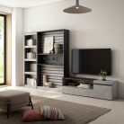 Muebles de Salón para TV, 320x186x35cm, Cemento