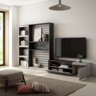 Muebles de Salón para TV, 320x186x35cm, Cemento