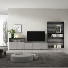 Muebles de Salón para TV, 360x186x35cm, Cemento
