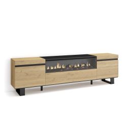 Mueble TV | Televisión, 200x57x35cm Chimenea...